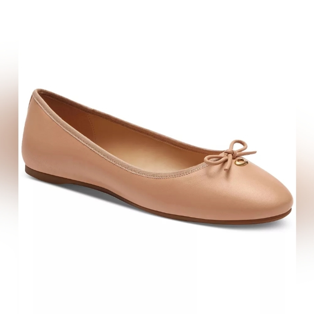 Women's Nude Ballet Flat with Bow size 11